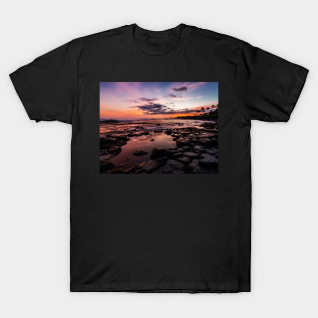 Kauai Ocean Sunset T-Shirt by JeffreySchwartz